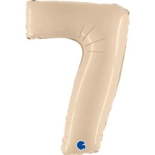 Fóliová číslice - krémová 7 - 102 cm