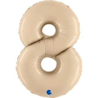 Fóliová číslice - krémová 8 - 102 cm