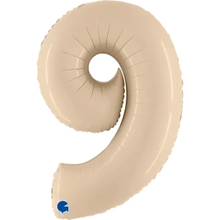 Fóliová číslice - krémová 9 - 102 cm