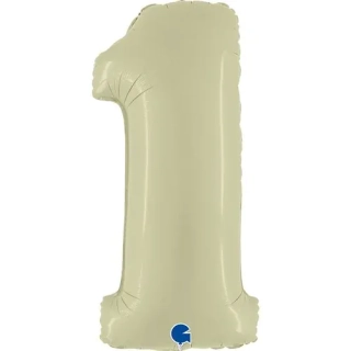 Fóliová číslice - olivová 1 - 102 cm