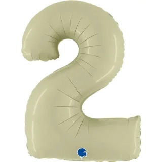 Fóliová číslice - olivová 2 - 102 cm
