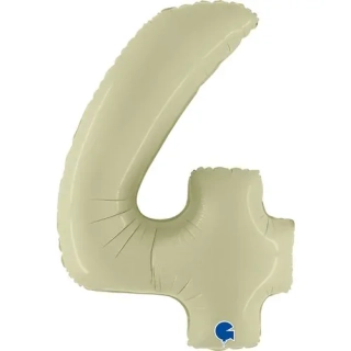 Fóliová číslice - olivová 4 - 102 cm