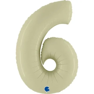 Fóliová číslice - olivová 6 - 102 cm