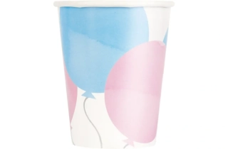 Papírové kelímky Boy or Girl balónky