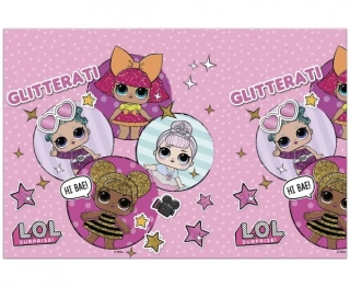 Plastový party ubrus LOL Surprise Glitterati