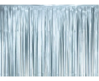 Modrý matný party závěs 100 x 200 cm