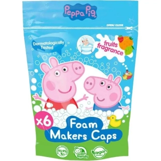 Pěnící tablety do koupele Prasátko Peppa 6 ks