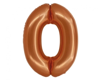 Foliová číslice - Měděná 0 - 76 cm