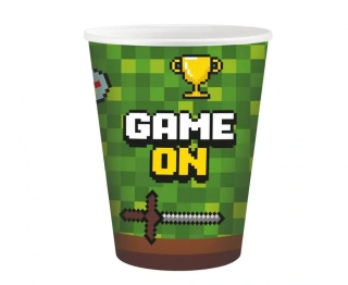 Papírové kelímky Game On 6 ks
