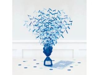 Závaží Glitz modré s nápisem Happy Birthday