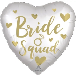 Fóliový balónek srdce Bride Squad 