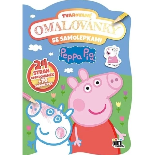Tvarované omalovánky se samolepkami Prasátko Peppa