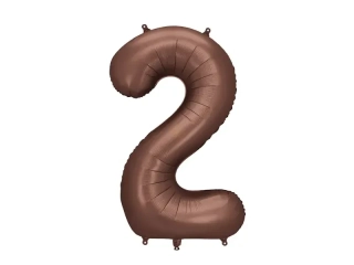 Foliová číslice hnědá 2 - 86 cm