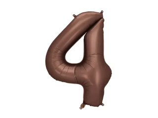 Foliová číslice hnědá 4 - 86 cm
