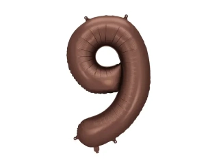 Foliová číslice hnědá 9 - 86 cm