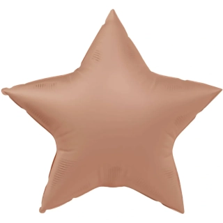 Foliový balonek hvězda starorůžová 45 cm