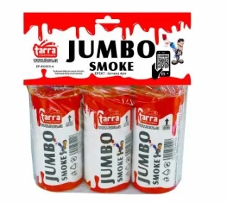Dýmovnice - Jumbo Smoke červená 3 ks