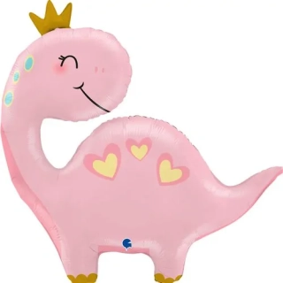Fóliový balonek Růžový dinosaurus 71 cm