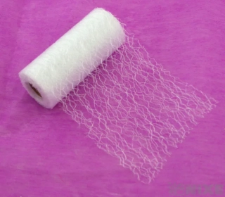 Spider organza bílá  - 12 cm x 8 m