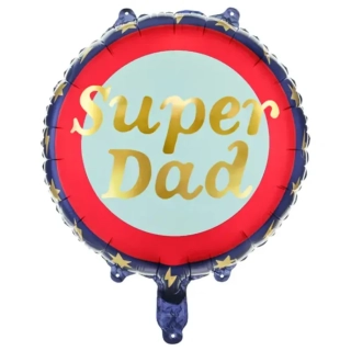 Fóliový balónek Kruh - Super Táta 45 cm