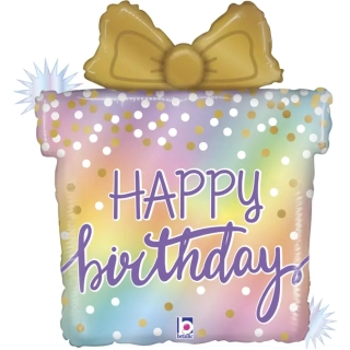 Fóliový balónek Dárek Happy Birthday 69 cm