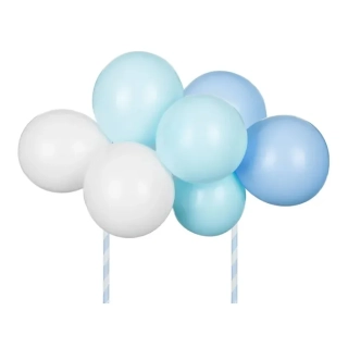 Dekorace na dort - balonková girlanda modrá