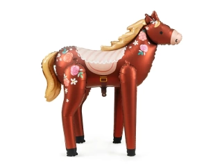 Stojící fóliový balonek kůň 126 cm