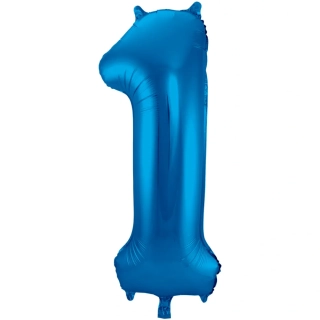 Foliová číslice - modrá 1 - 86 cm