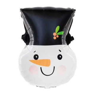 Foliový balonek hlava sněhuláka 61 cm