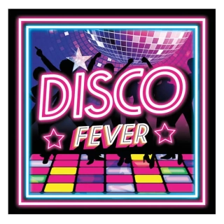 Papírové ubrousky Disco horečka 20 ks