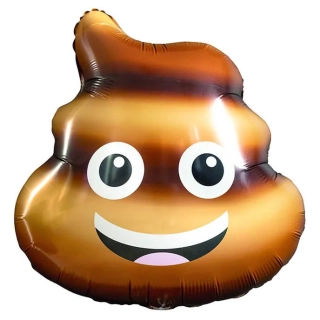 Fóliový balónek Emoji Hovínko 51 x 55 cm