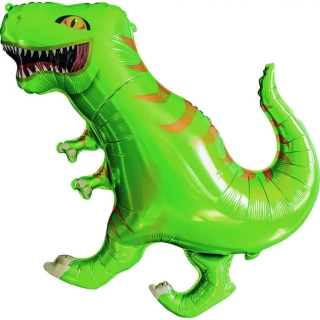 Fóliový balonek zelený T-Rex 68 x 79 cm