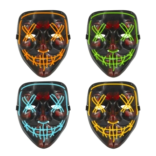 Halloweenská LED maska Purge