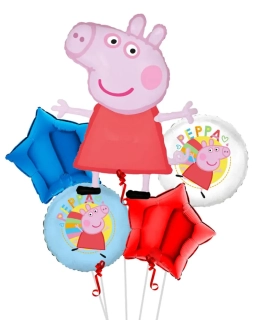 Sada balonků Prasátko Peppa 5 ks