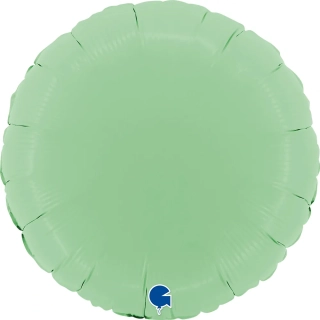 Foliový balonek kruh pastelově zelený 46 cm 
