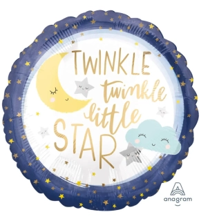 Fóliový balonek Twinkle twinkle little star 43 cm