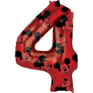 Foliová číslice - Mickey Mouse 4 - 66 cm