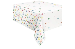 Plastový party ubrus Balonkový pejsek