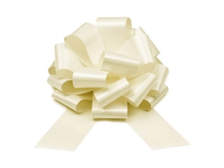 Dekorační stahovací stuha 30 cm - krémová