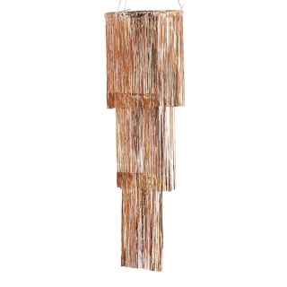 Závěsná dekorace rosegold lustr 130 cm