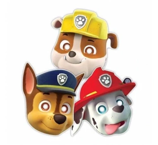 Papírové masky Tlapková Patrola Originals 8 ks