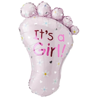 Fóliový balonek nožička It's a Girl