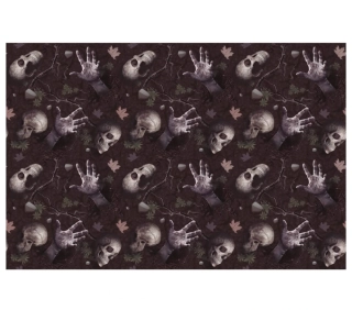 Plastový ubrus Halloween Kostlivci - 173 x 274 cm