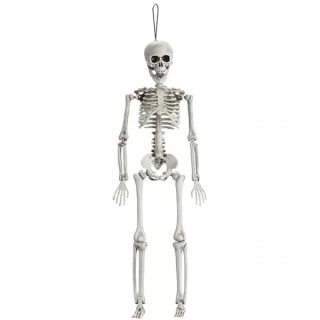 Závěsná halloweenská dekorace kostra 40 cm