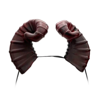 Plastové čertovské rohy zahnuté - Azazel