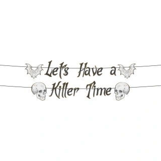 Girlanda Classy Halloween - Let's have a killer time 1 m