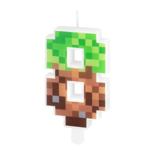 Dortová svíčka číslice Minecraft 8