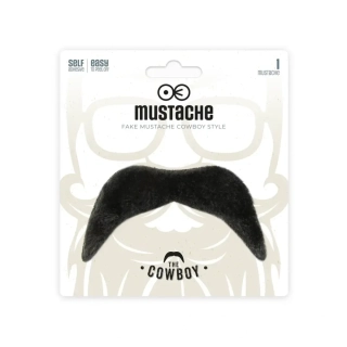 Nalepovací černý knír