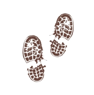 Stopy bot - Halloweenské samolepky 4ks