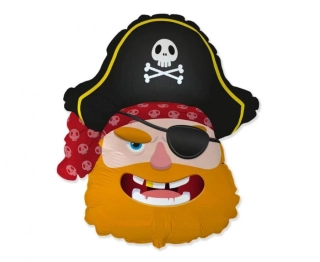 Fóliový balónek Pirátská hlava 86cm